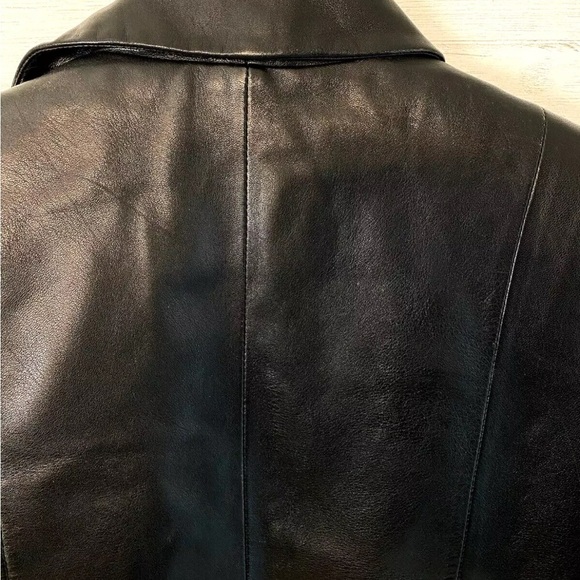 Wilsons Leather Pelle Studio Black Leather Jacket Womens Small Soft Real Leather - Picture 5 of 9